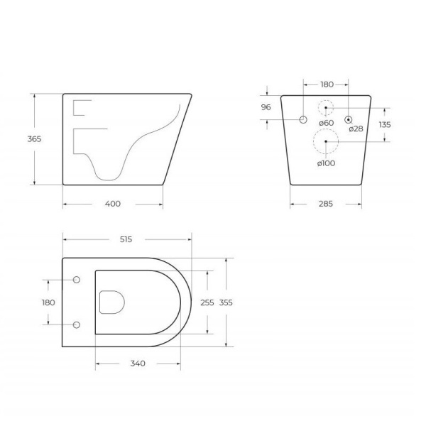 Унитаз подвесной BelBagno Flay-R BB053CHR/SC
